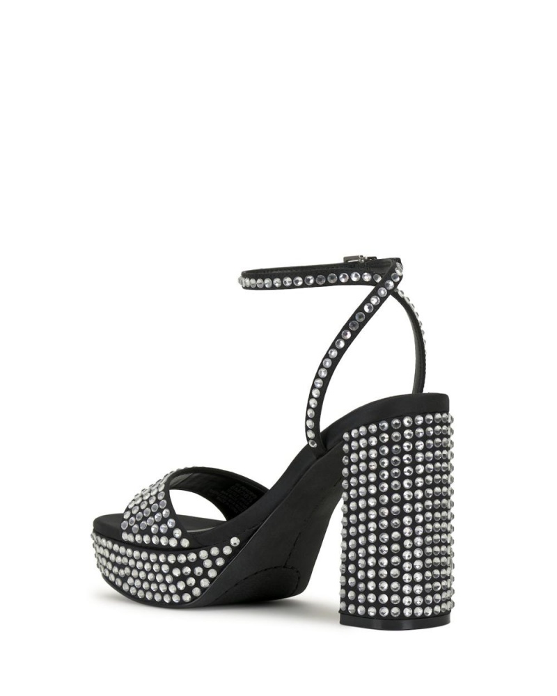 Vince Camuto Pendrys Platforme Heel Topanky Na Platforme Damske Čierne | VQLE-65473