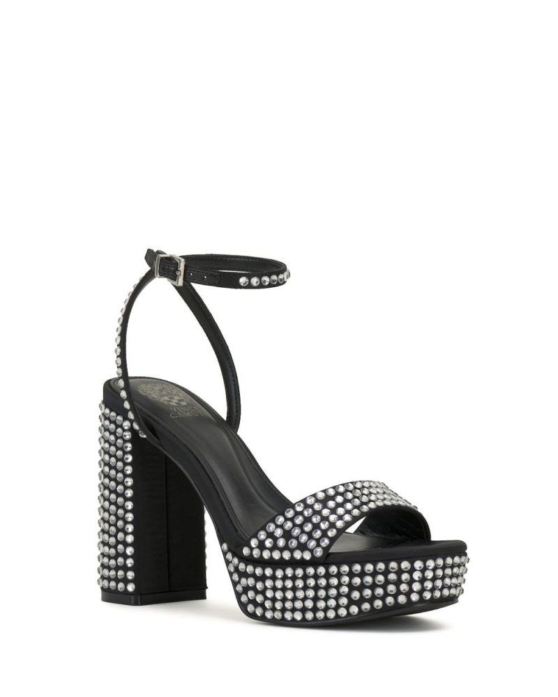 Vince Camuto Pendrys Platforme Heel Topanky Na Platforme Damske Čierne | VQLE-65473