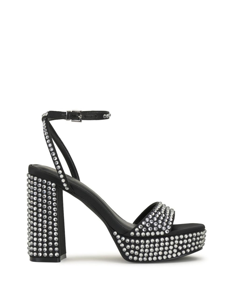 Vince Camuto Pendrys Platforme Heel Topanky Na Platforme Damske Čierne | VQLE-65473