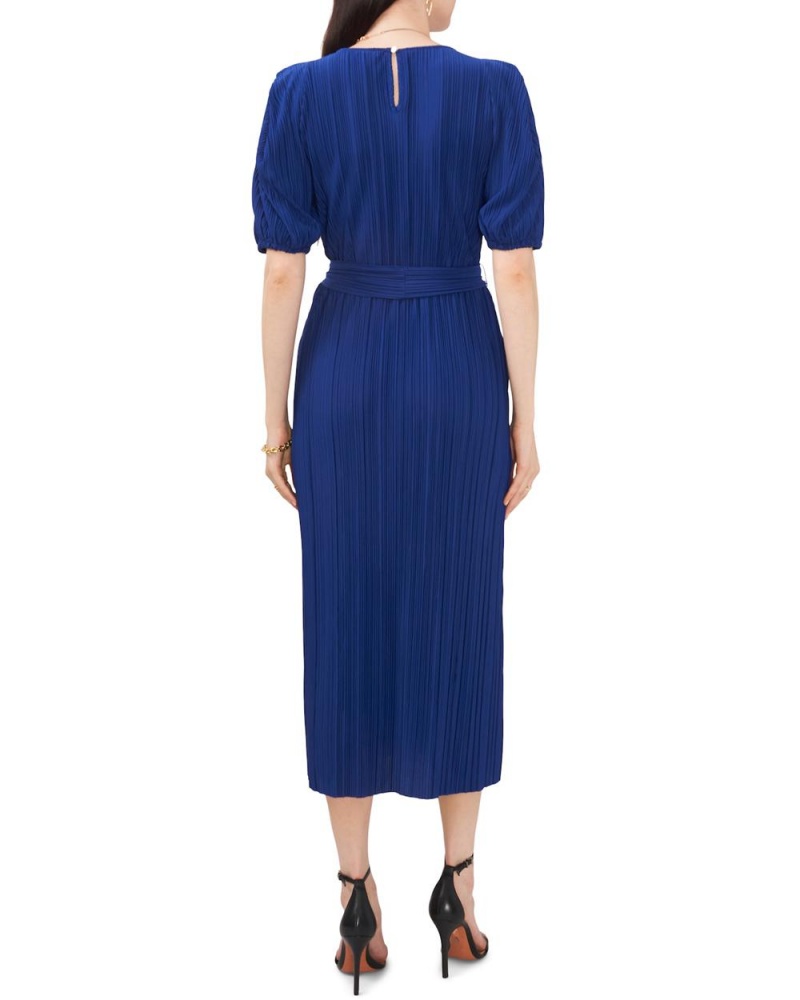 Vince Camuto Plisované Midi Šaty Damske Modre | APGK-24956