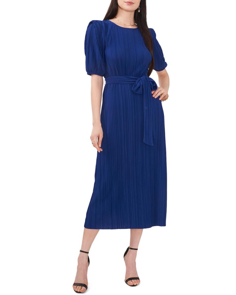 Vince Camuto Plisované Midi Šaty Damske Modre | APGK-24956