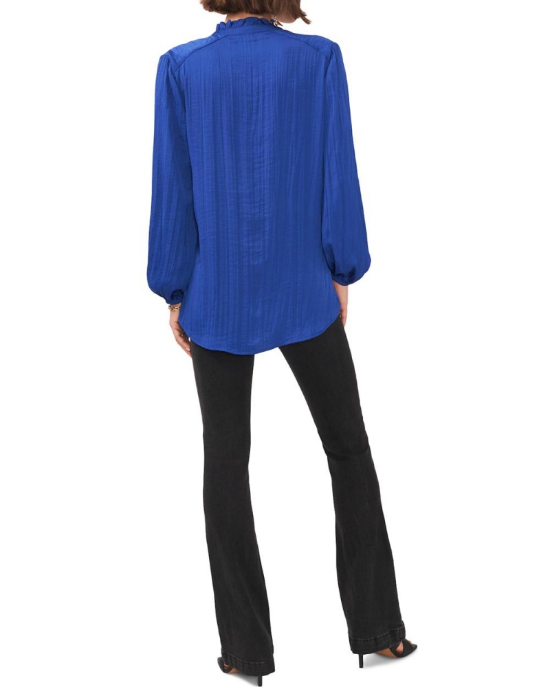 Vince Camuto Plisované Tie-Neck Bluzka Damske Modre | LBKJ-12405