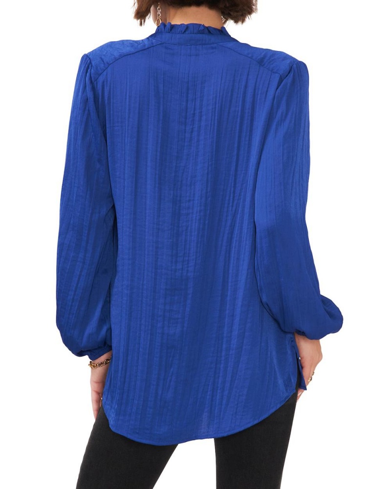 Vince Camuto Plisované Tie-Neck Bluzka Damske Modre | LBKJ-12405