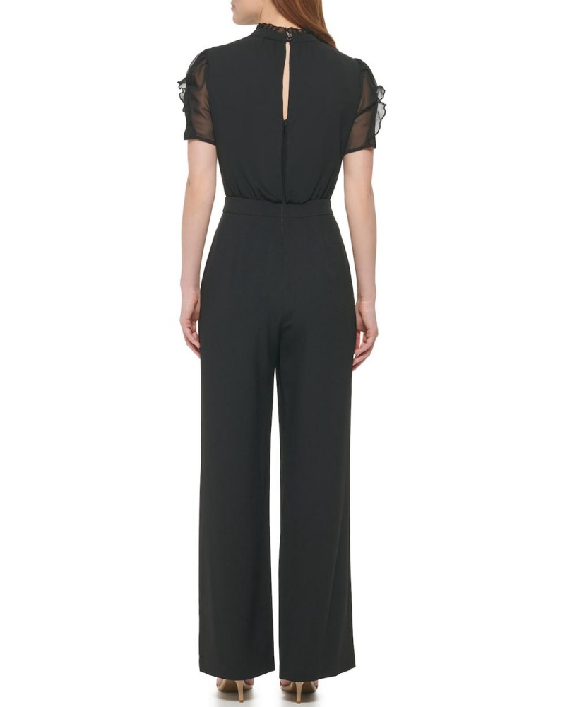 Vince Camuto Puff-Sleeve Kombineza Damske Čierne | LWAC-18972