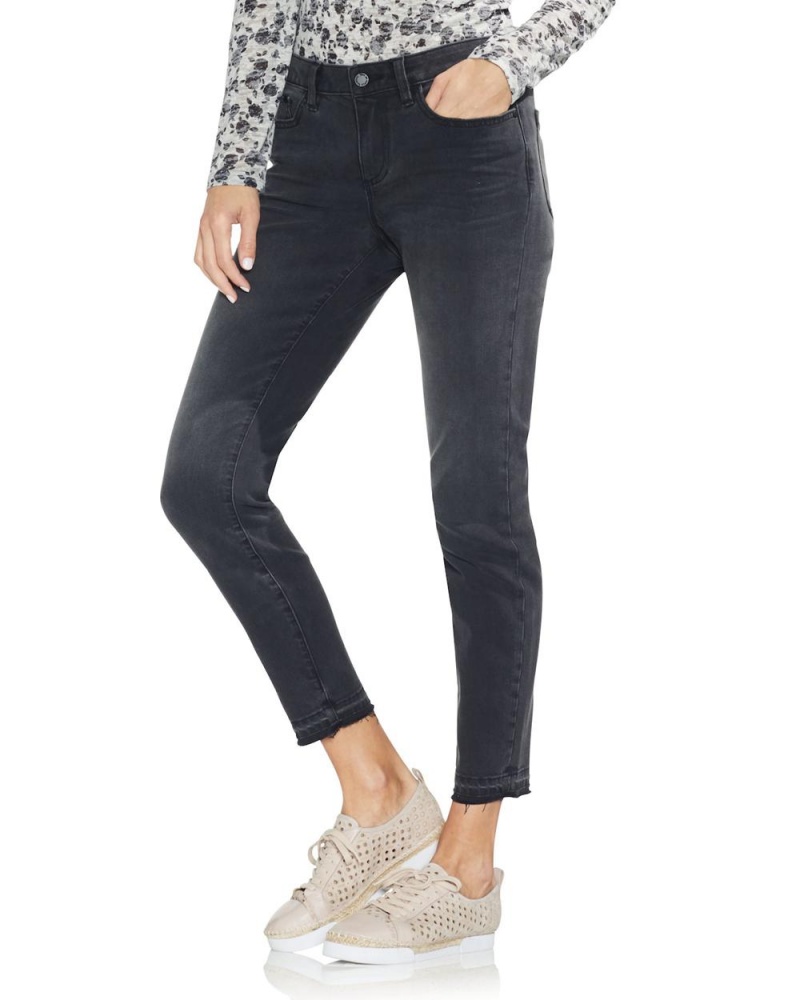 Vince Camuto Raw-Hem Jeans Nohavice Damske Tmavo Siva | VMTA-27164