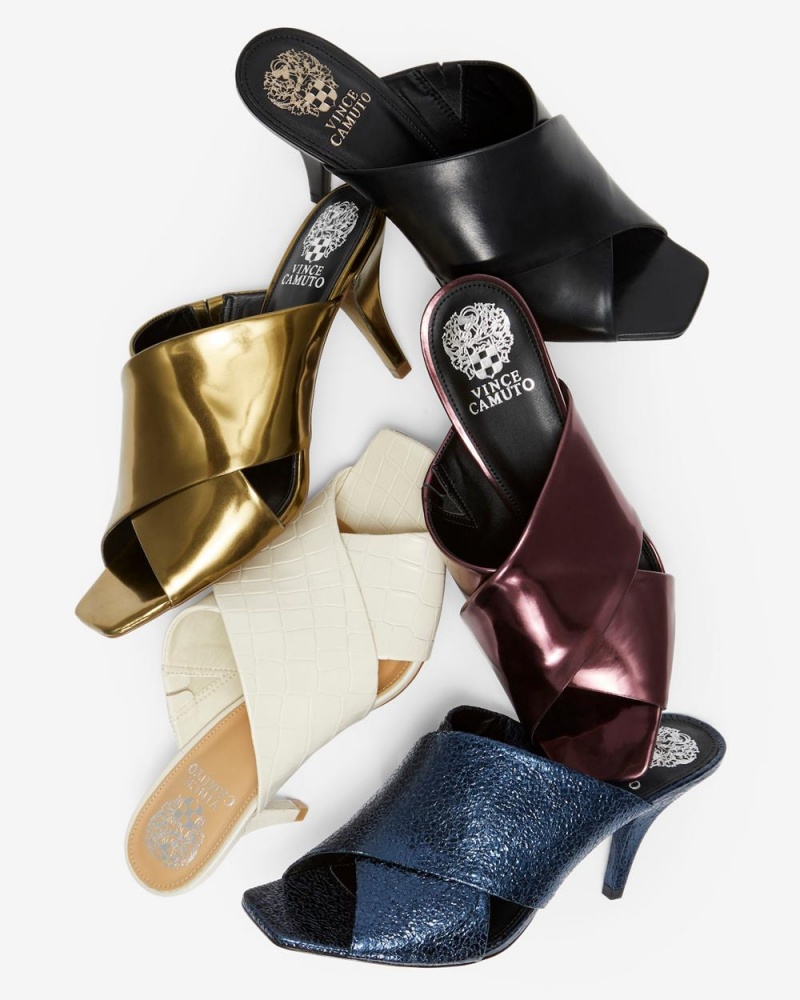 Vince Camuto Rehnya Mules Damske Čierne | JPVU-29438
