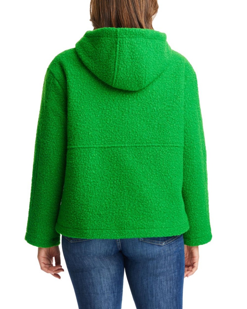 Vince Camuto S Kapucňou Boucle Bundy Damske Zelene | CWRS-25368