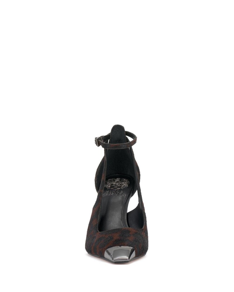 Vince Camuto Sachel Podpätky Damske Tmavo Leopardie | IJNK-96387