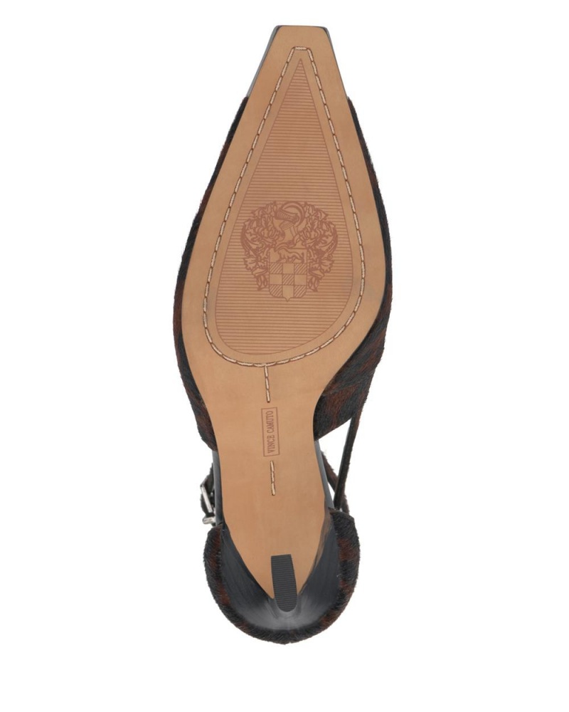 Vince Camuto Sachel Podpätky Damske Tmavo Leopardie | IJNK-96387