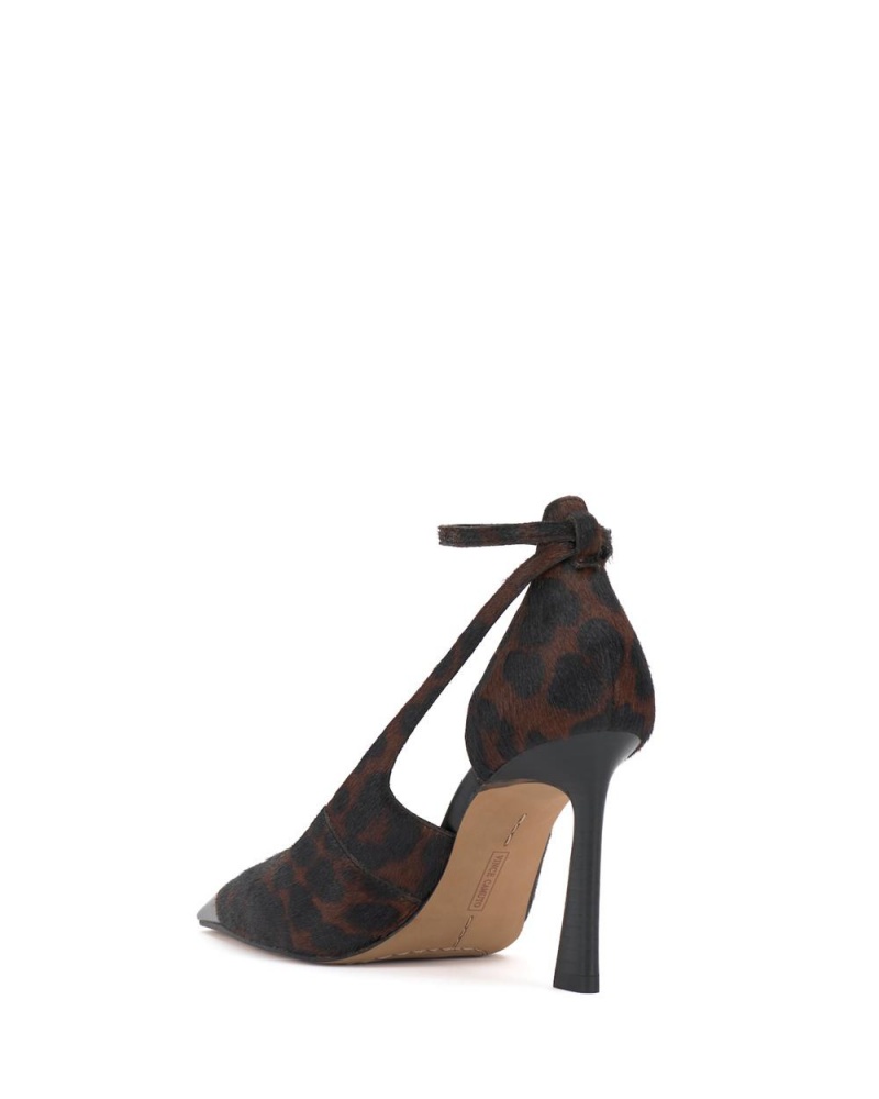 Vince Camuto Sachel Podpätky Damske Tmavo Leopardie | IJNK-96387