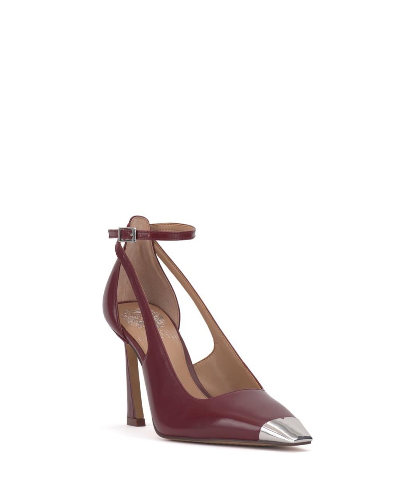 Vince Camuto Sachel Podpätky Damske Červené Strieborne | HYLW-48952
