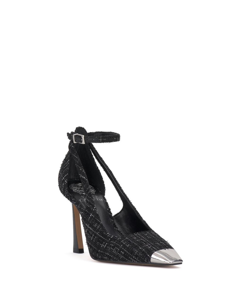 Vince Camuto Sachel Podpätky Damske Čierne Strieborne | ZRAX-96270