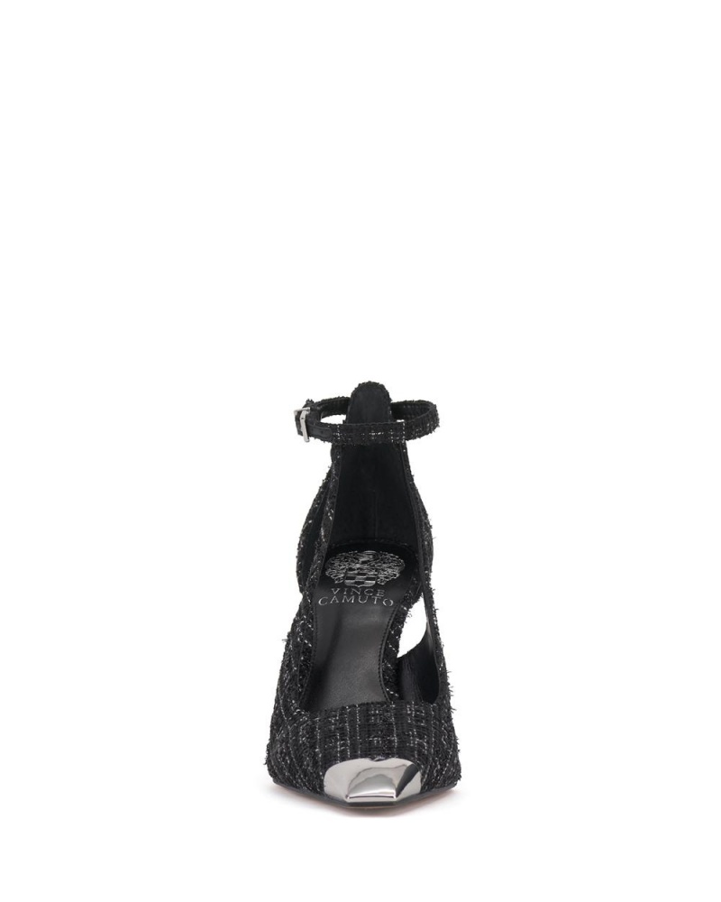 Vince Camuto Sachel Podpätky Damske Čierne Strieborne | ZRAX-96270