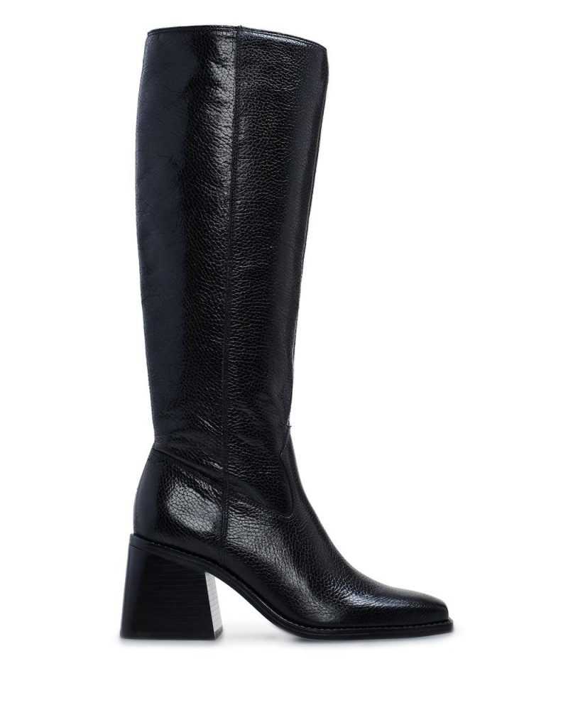 Vince Camuto Sangeti Siroke Topanky-Calf Vysoke Cizmy Damske Čierne | CHLS-50193