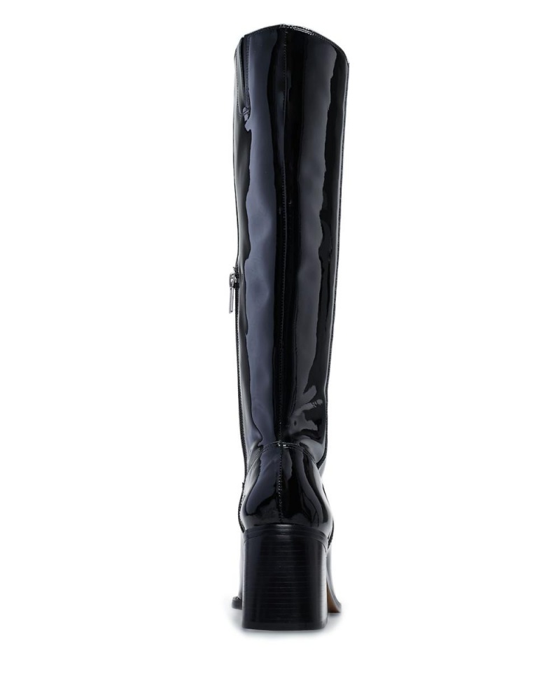 Vince Camuto Sangeti Siroke Topanky-Calf Vysoke Cizmy Damske Čierne | PAFW-76492