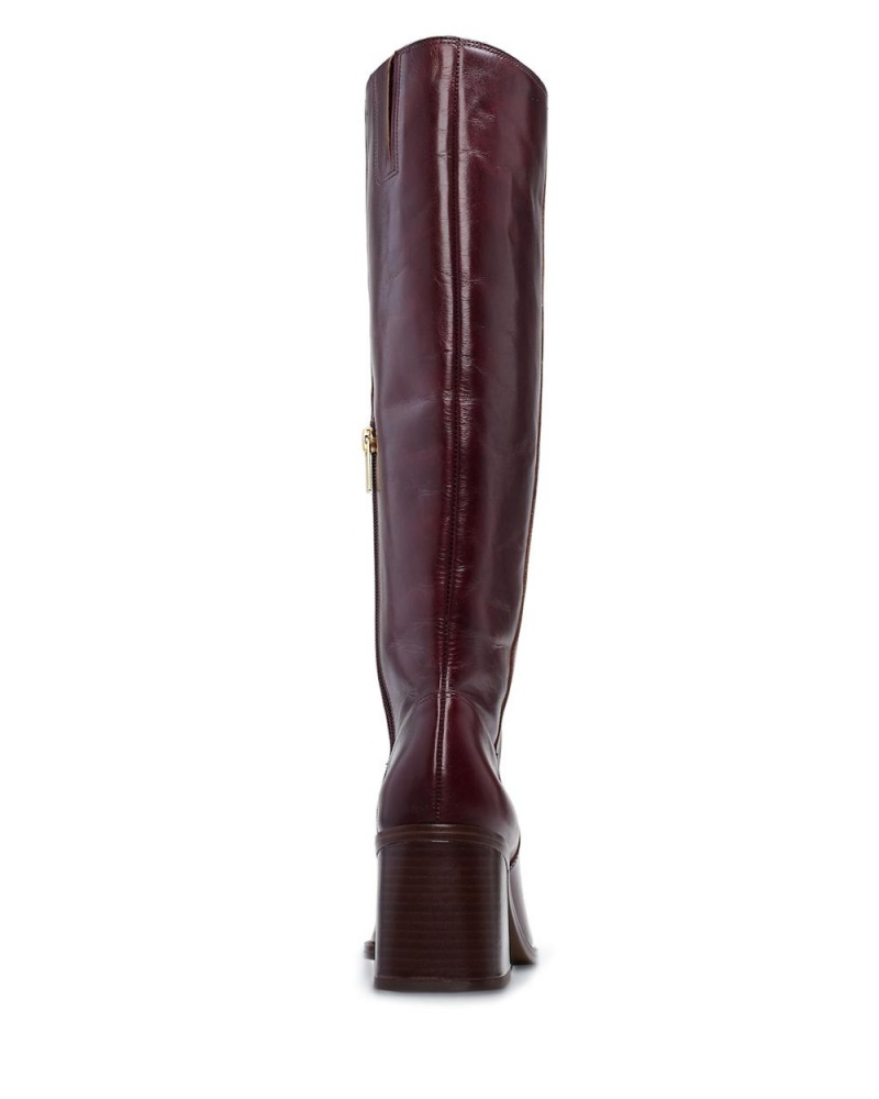 Vince Camuto Sangeti Siroke Topanky-Calf Vysoke Cizmy Damske Hnede Tmavo | MXDV-72350