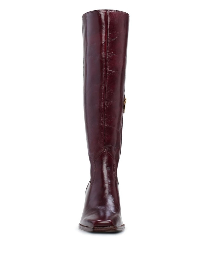 Vince Camuto Sangeti Siroke Topanky-Calf Vysoke Cizmy Damske Hnede Tmavo | MXDV-72350