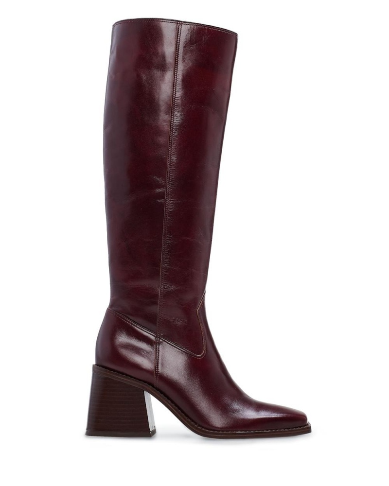 Vince Camuto Sangeti Siroke Topanky-Calf Vysoke Cizmy Damske Hnede Tmavo | MXDV-72350