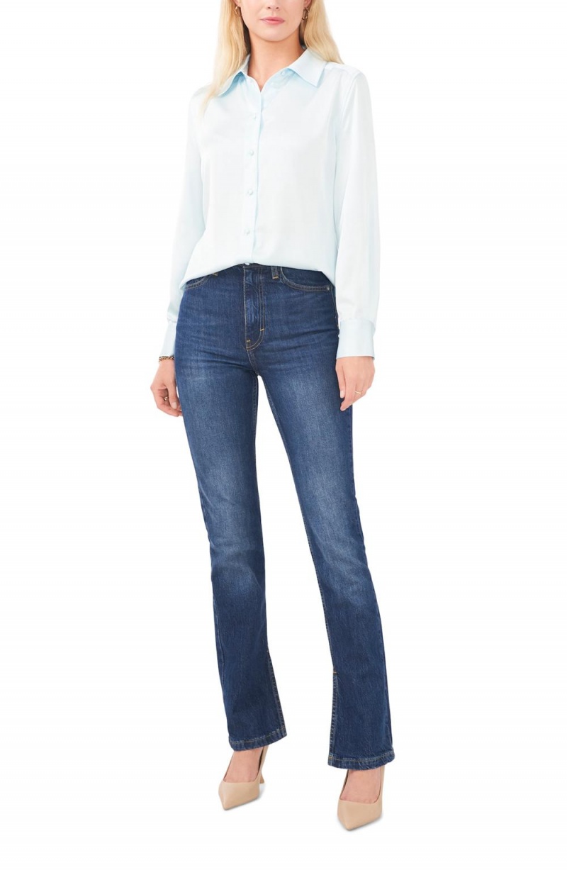 Vince Camuto Satin Button-Up Shirt Kosela Damske Viacfarebný | BPZQ-68937