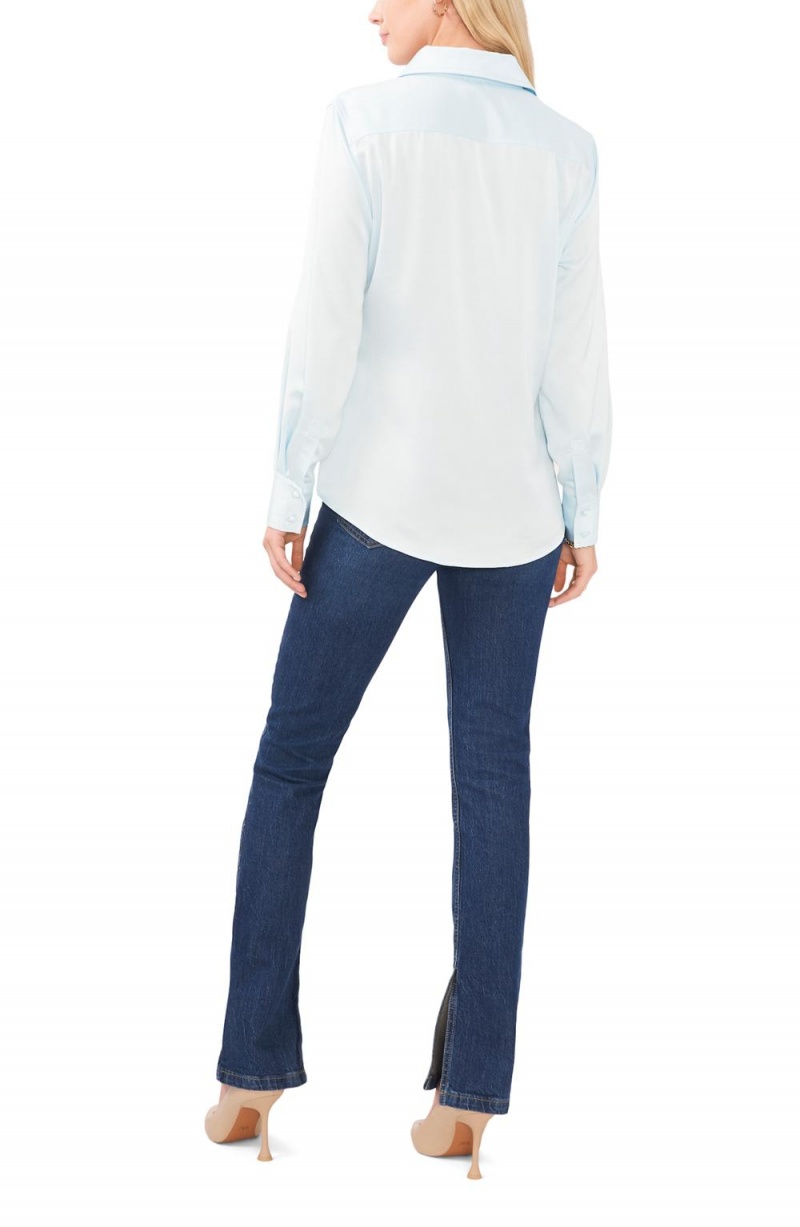 Vince Camuto Satin Button-Up Shirt Kosela Damske Viacfarebný | BPZQ-68937