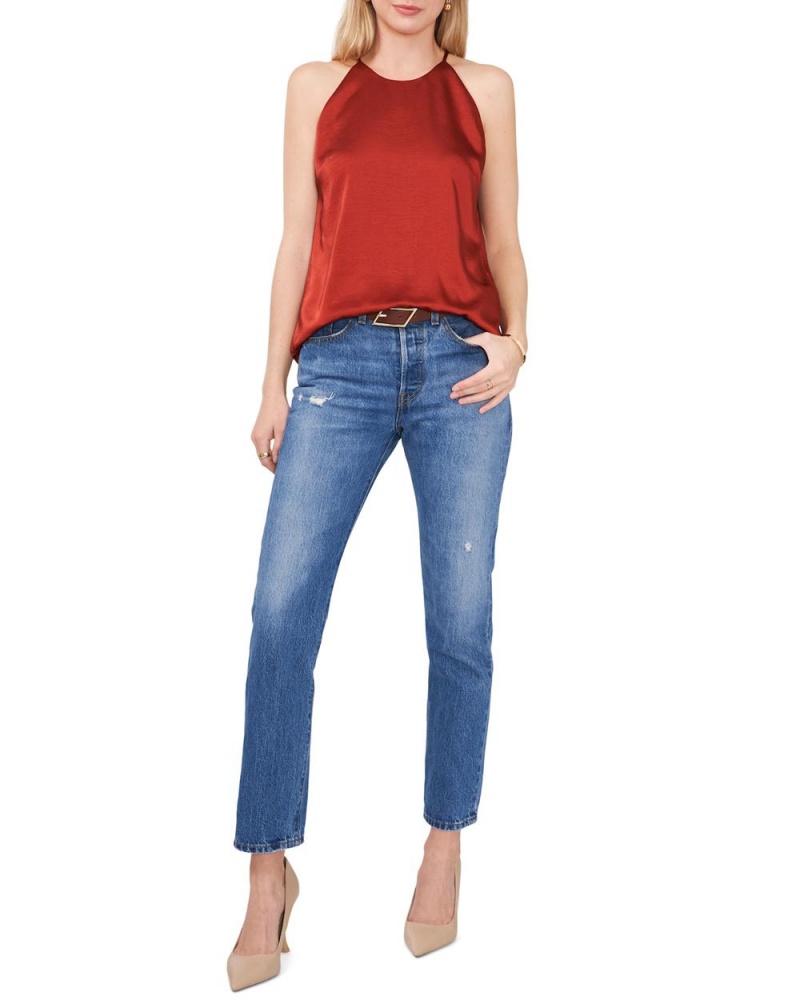 Vince Camuto Satin Tielko Damske Červené | DHPI-12590