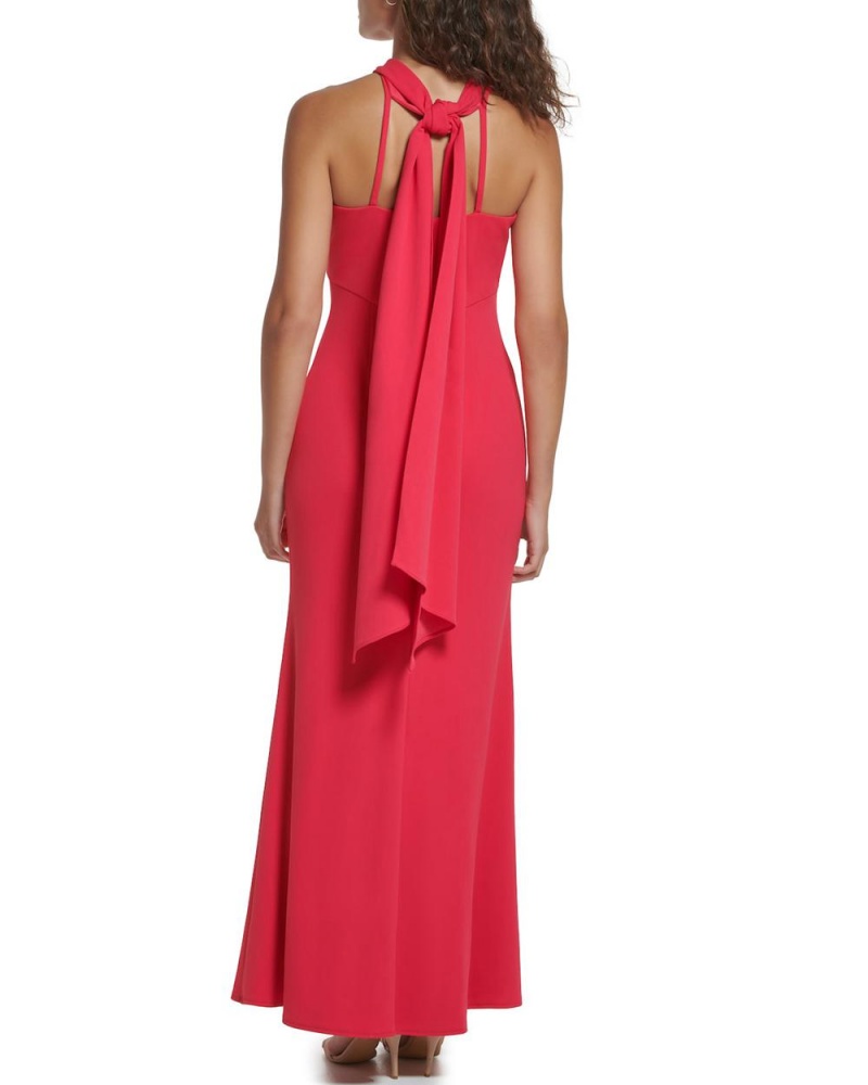 Vince Camuto Scarf-Detail Halter Gown Maxi Šaty Damske Čierne | XCDK-87096