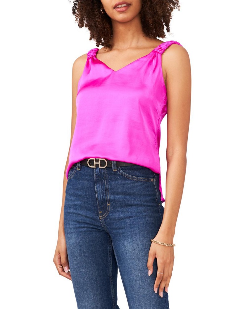 Vince Camuto Scrunched-Remienkove Topy Damske Ruzove | HEVO-15370
