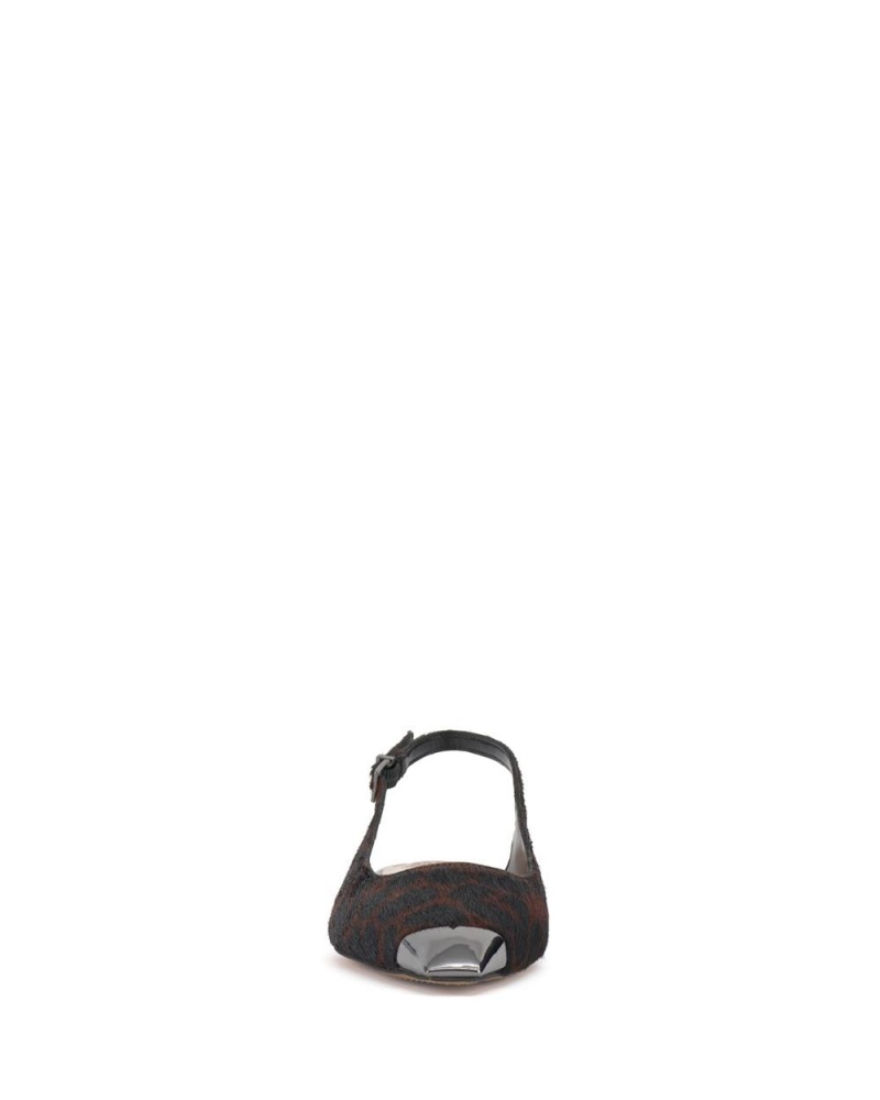 Vince Camuto Sellyn Singback Obuv pre Ploche Nohy Damske Tmavo Leopardie | CTRV-13769