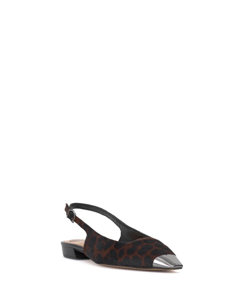 Vince Camuto Sellyn Singback Obuv pre Ploche Nohy Damske Tmavo Leopardie | CTRV-13769