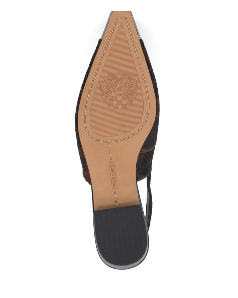 Vince Camuto Sellyn Singback Obuv pre Ploche Nohy Damske Tmavo Leopardie | CTRV-13769