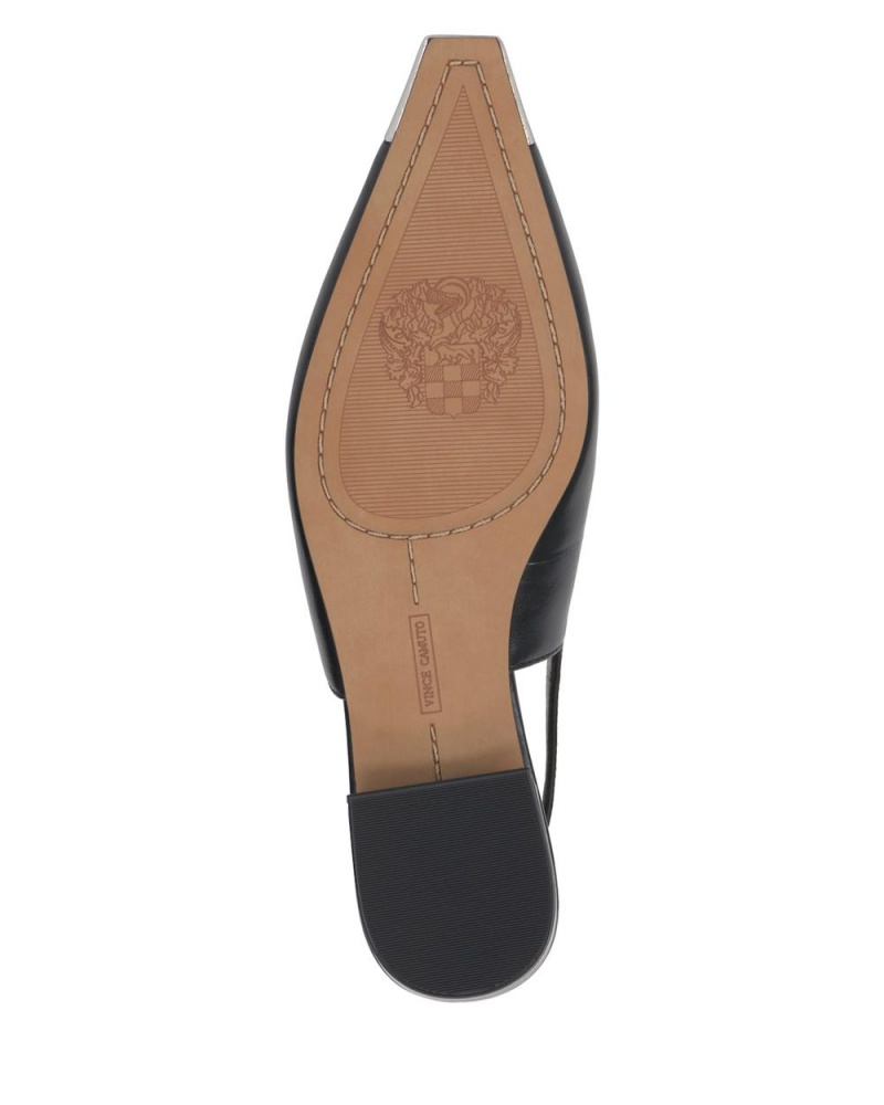 Vince Camuto Sellyn Slingback Obuv pre Ploche Nohy Damske Čierne Strieborne | LTUW-75286