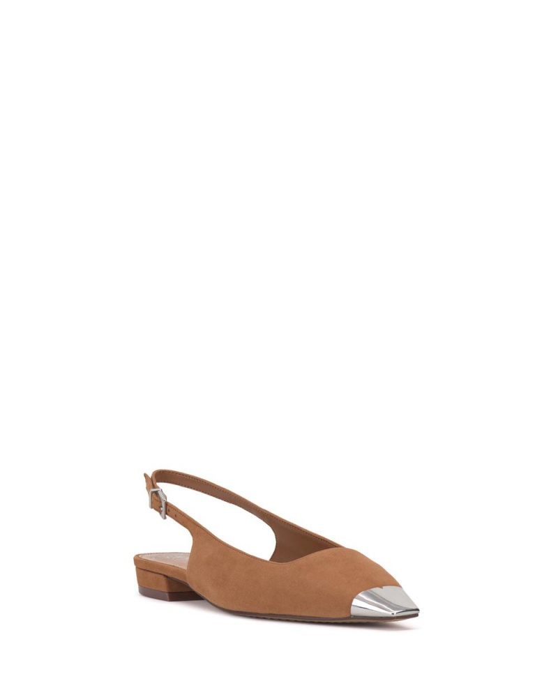 Vince Camuto Sellyn Slingback Obuv pre Ploche Nohy Damske Strieborne | MOWL-46893