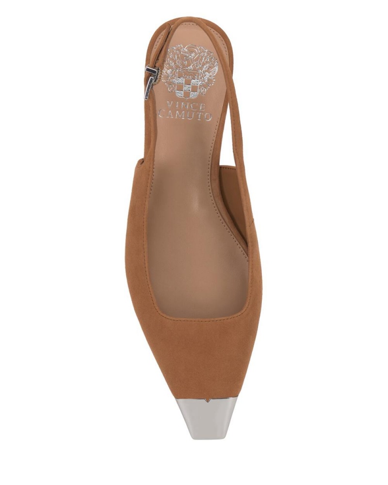 Vince Camuto Sellyn Slingback Obuv pre Ploche Nohy Damske Strieborne | MOWL-46893