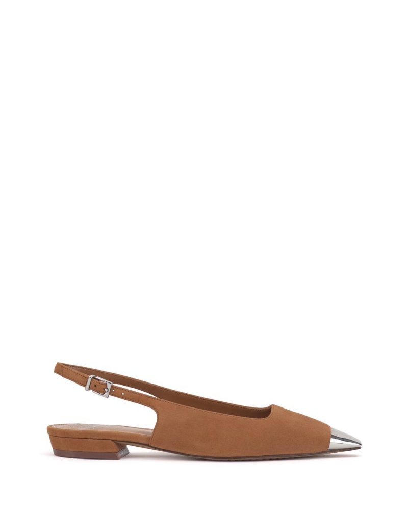 Vince Camuto Sellyn Slingback Obuv pre Ploche Nohy Damske Strieborne | MOWL-46893