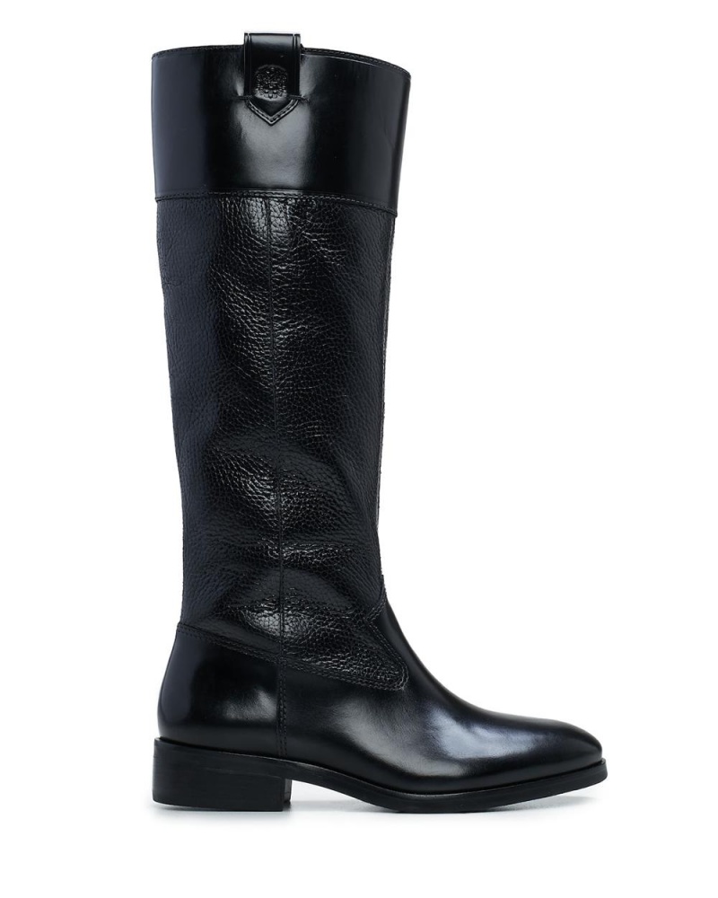 Vince Camuto Selpisa Extra Siroke Topanky-Calf Vysoke Cizmy Damske Čierne | OEPQ-36702