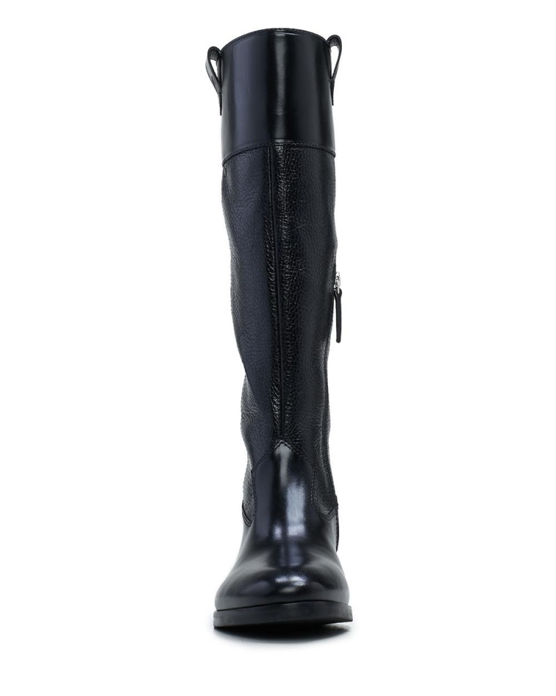 Vince Camuto Selpisa Siroke Topanky-Calf Vysoke Cizmy Damske Čierne | AJWC-56491