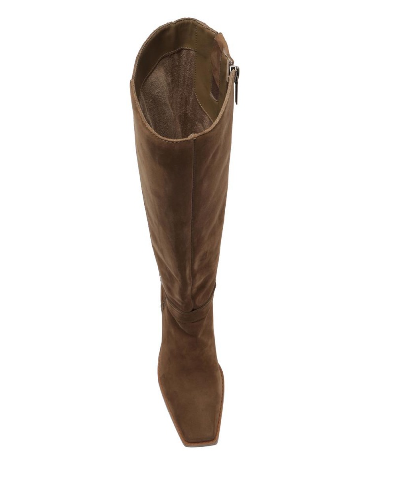 Vince Camuto Seshlyan Extra Siroke Topanky-Calf Vysoke Cizmy Damske Biele | RYGS-18026