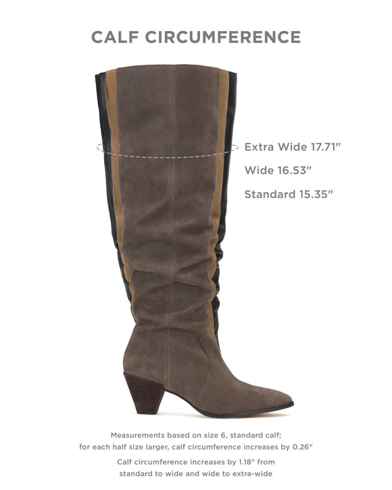 Vince Camuto Sewinny Over-The-Knee Boots Damske Hnede | NVUS-78062