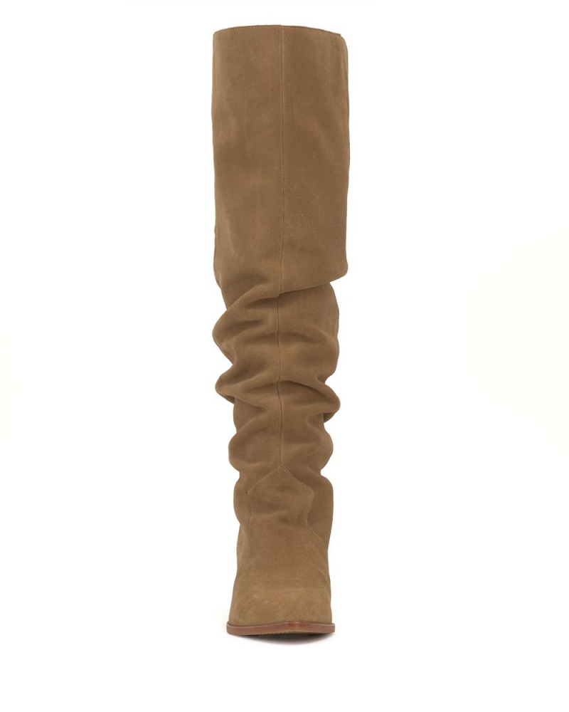 Vince Camuto Sewinny Over-The-Knee Boots Damske New Tortilla Suede | BKQZ-91836