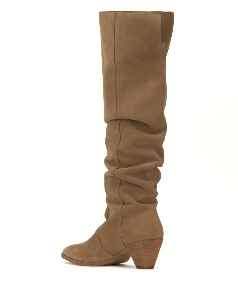 Vince Camuto Sewinny Over-The-Knee Boots Damske New Tortilla Suede | BKQZ-91836