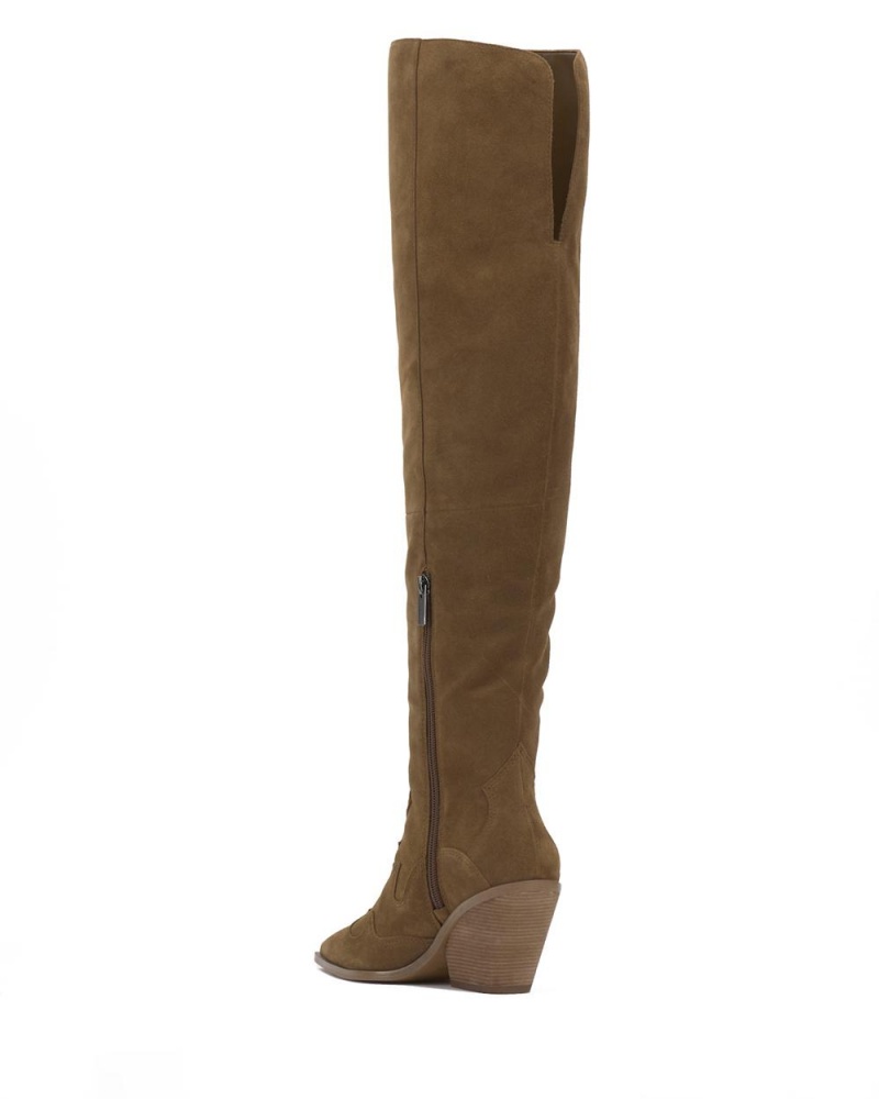 Vince Camuto Shaharla Siroke Topanky-Calf Over-The-Knee Boots Damske Hnede | HQAS-52634