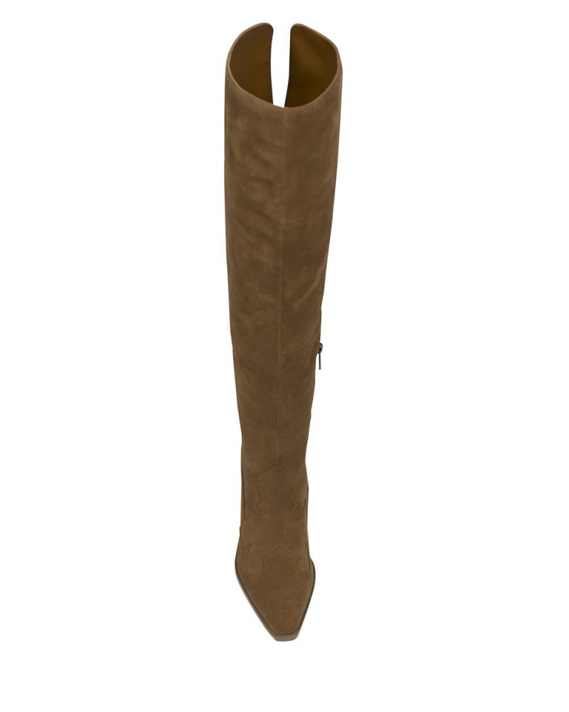 Vince Camuto Shaharla Siroke Topanky-Calf Over-The-Knee Boots Damske Hnede | HQAS-52634