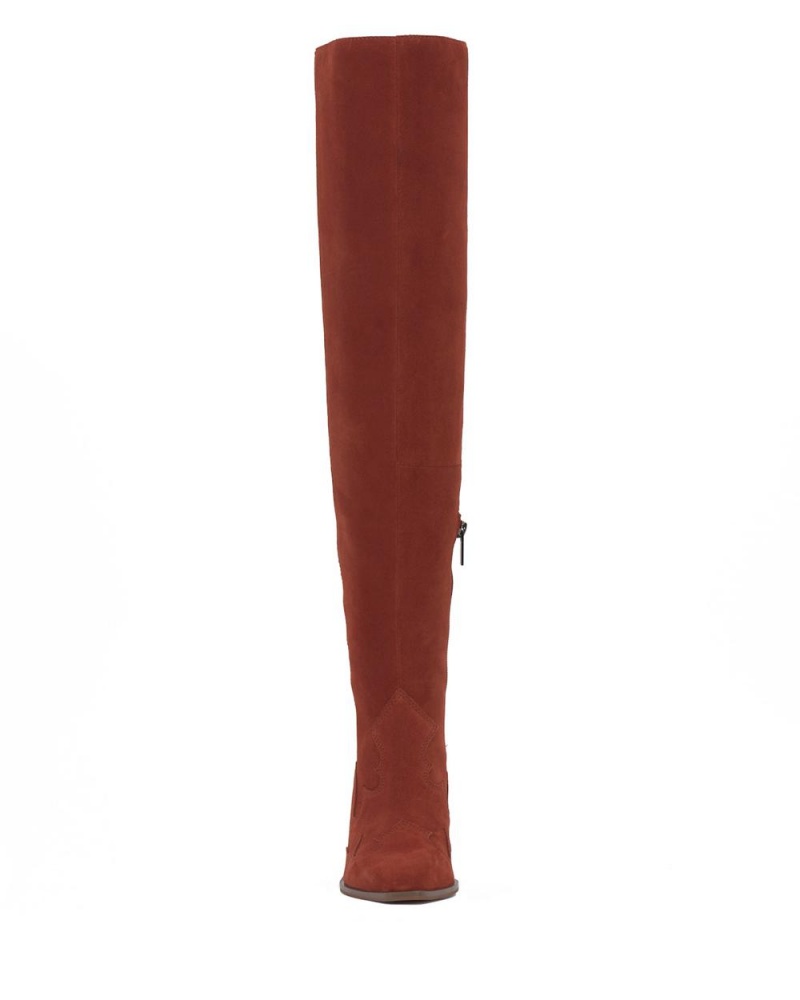 Vince Camuto Shaharla Siroke Topanky-Calf Over-The-Knee Boots Damske Bordove | KBOG-68523