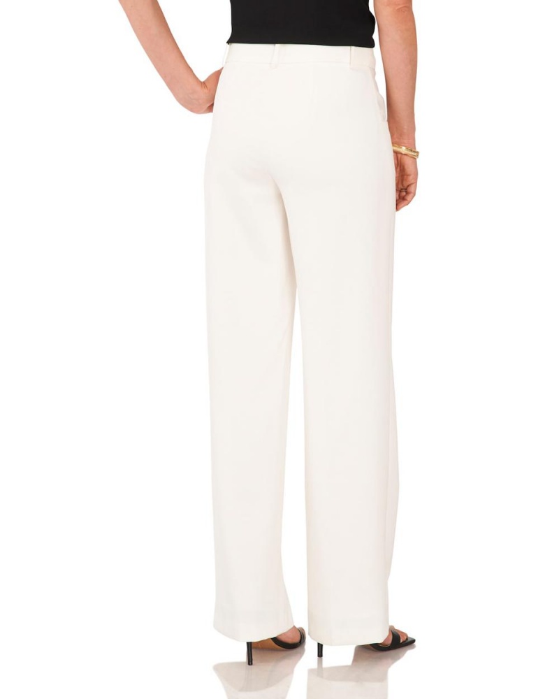 Vince Camuto Siroke Topanky-Leg Nohavice Damske Biele | NAOD-53726
