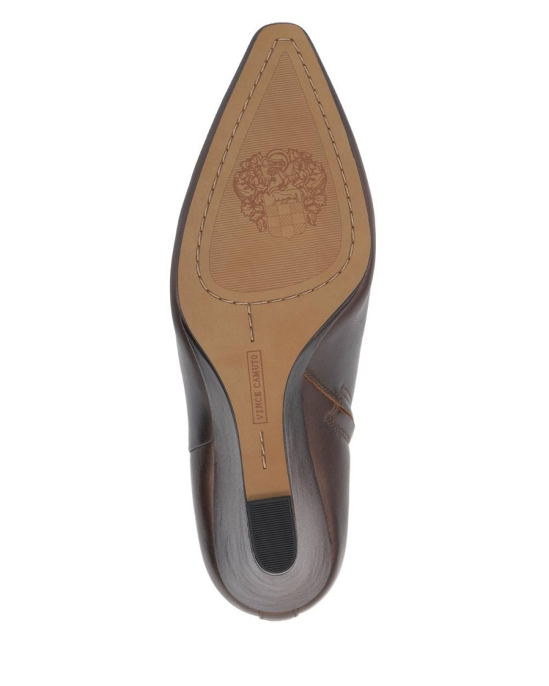 Vince Camuto Teeray Wedge Kotnikove Topanky Damske Hnede Tmavo Meď | GQVW-23857