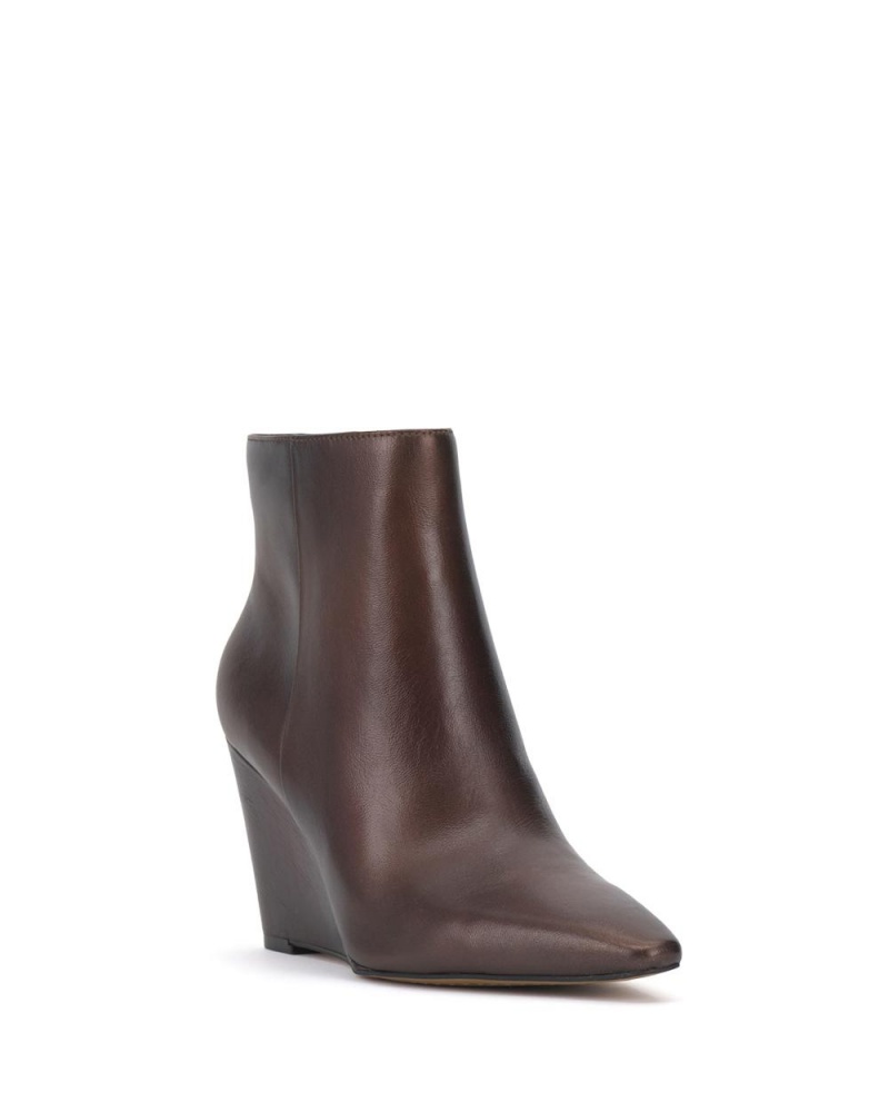 Vince Camuto Teeray Wedge Kotnikove Topanky Damske Hnede Tmavo Meď | GQVW-23857