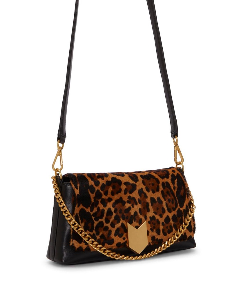 Vince Camuto Theon Flap Crossbody Kabelka Damske Leopardie | ZNWO-53271