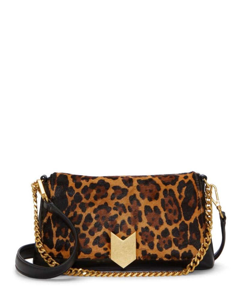 Vince Camuto Theon Flap Crossbody Kabelka Damske Leopardie | ZNWO-53271