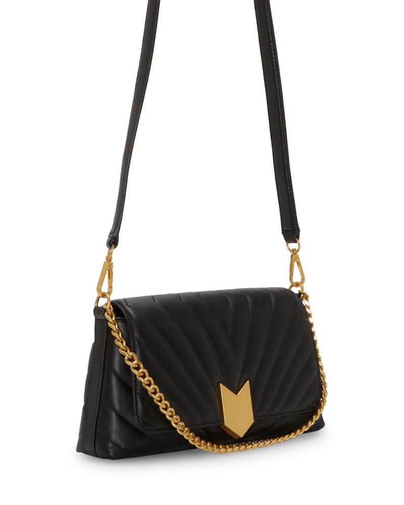 Vince Camuto Theon Flap Crossbody Kabelka Damske Čierne | DTUX-81253