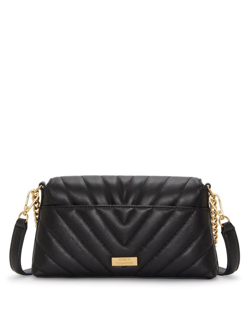 Vince Camuto Theon Flap Crossbody Kabelka Damske Čierne | DTUX-81253